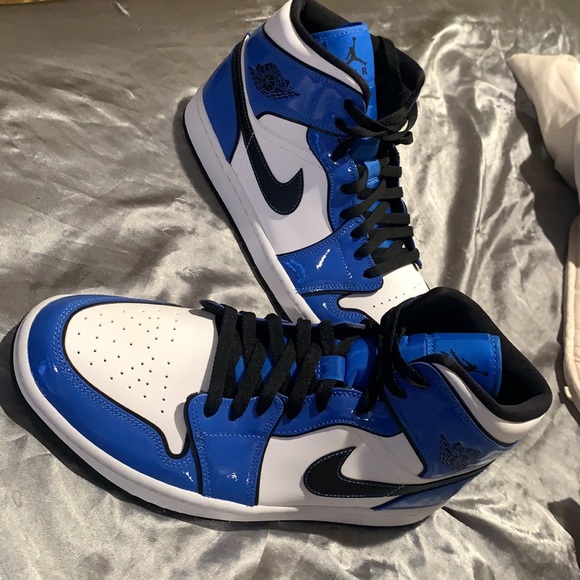 Jordan 1 Signal blue (mid) deadstock - Picture 2 of 3